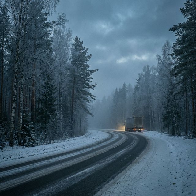 Russian Winter Road